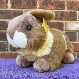 Goffa Rabbit Plush Brown Tan Cream Realistic Bunny Stuffed Animal WT ESSA Easter